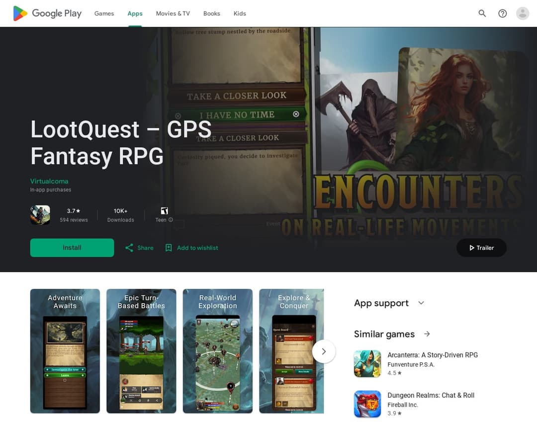 LootQuest – GPS Fantasy RPG