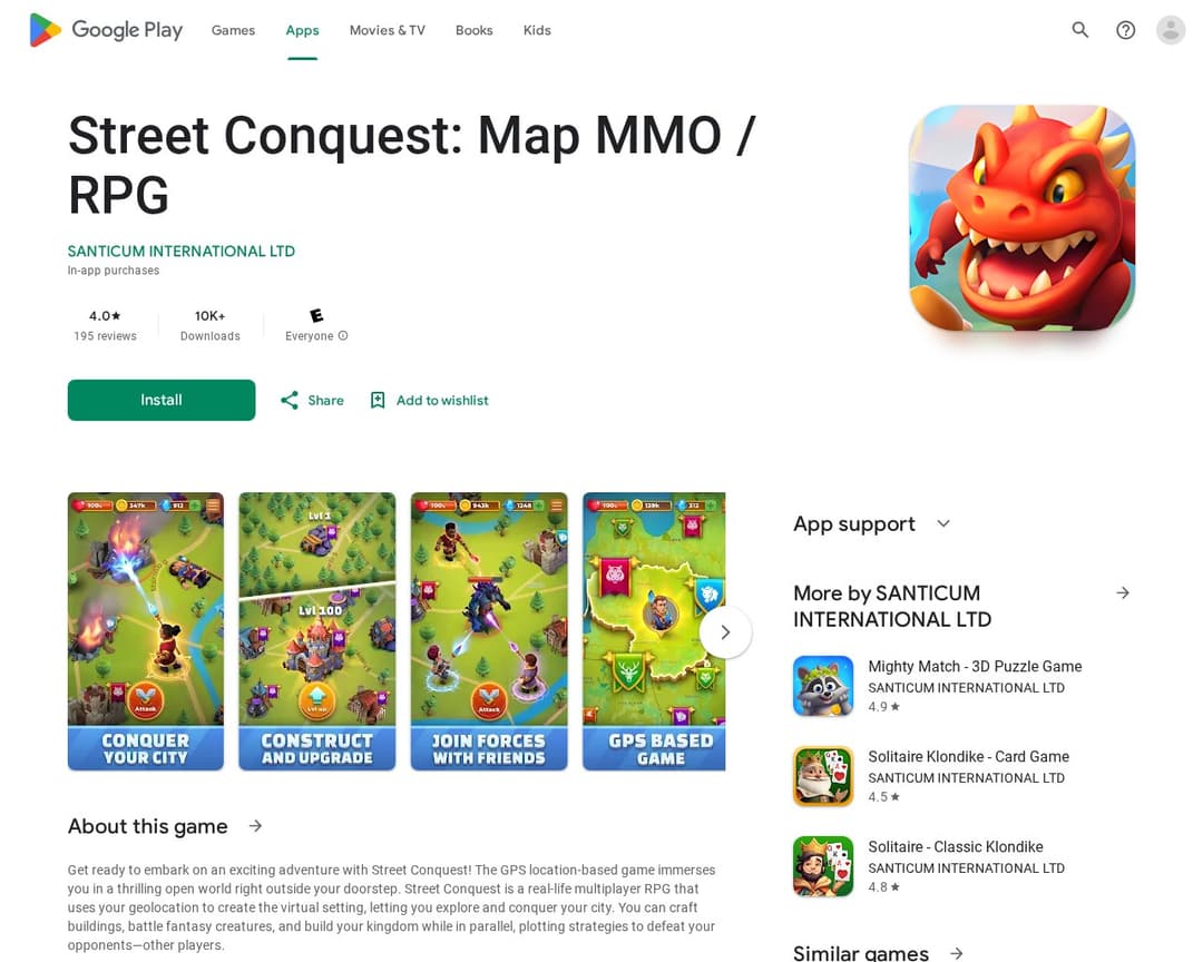 Street Conquest: Map MMO / RPG