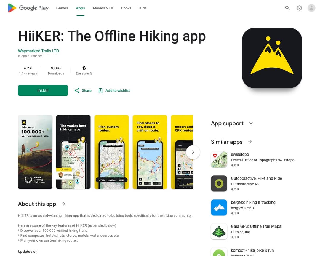 HiiKER: The Hiking Maps App