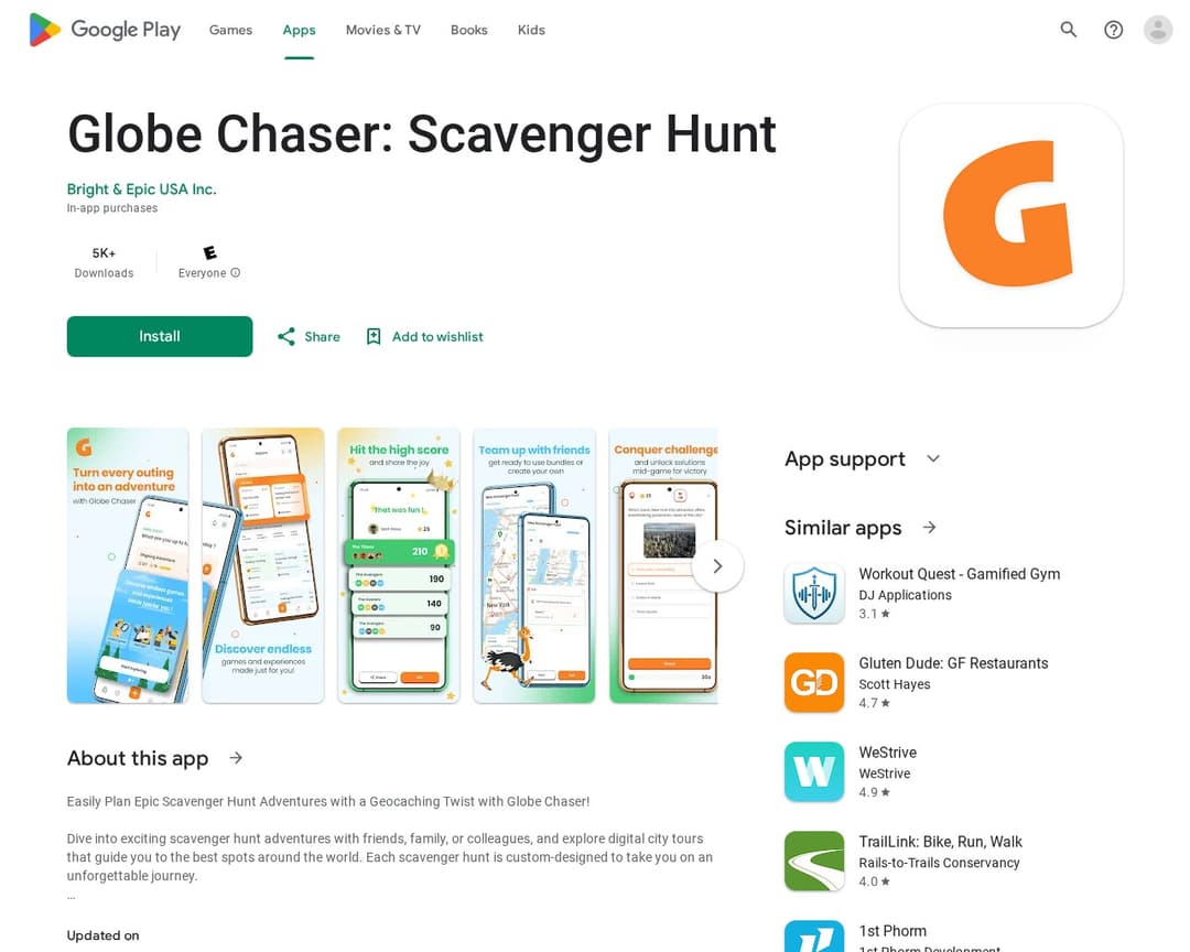 Globe Chaser: Scavenger Hunt