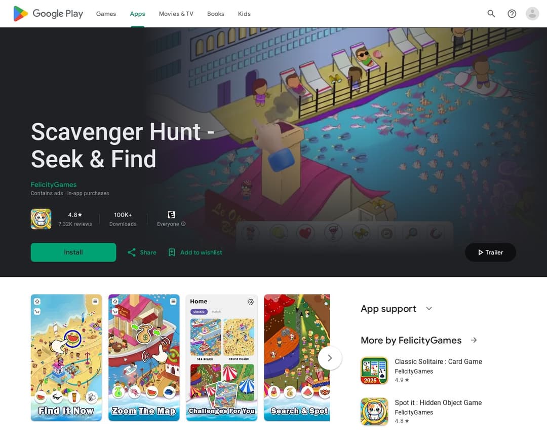 Scavenger Hunt - Seek & Find