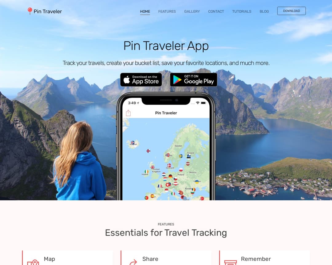 Pin Traveler App