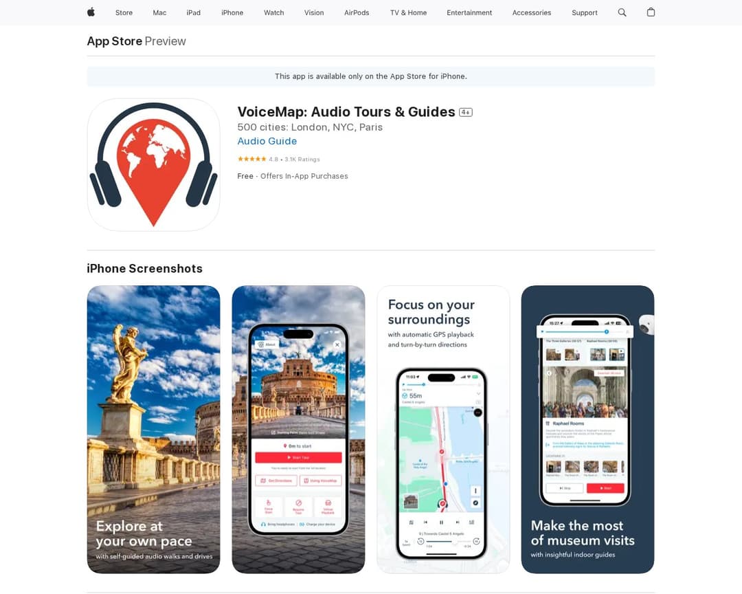 VoiceMap: Audio Tours & Guides