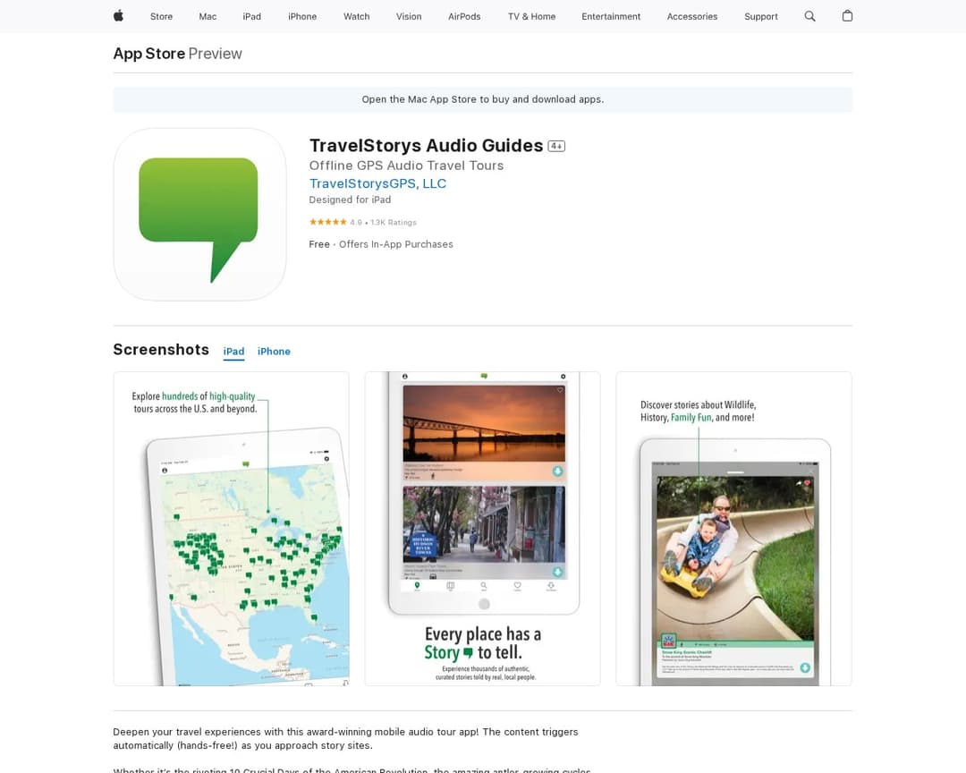TravelStorys Audio Guides