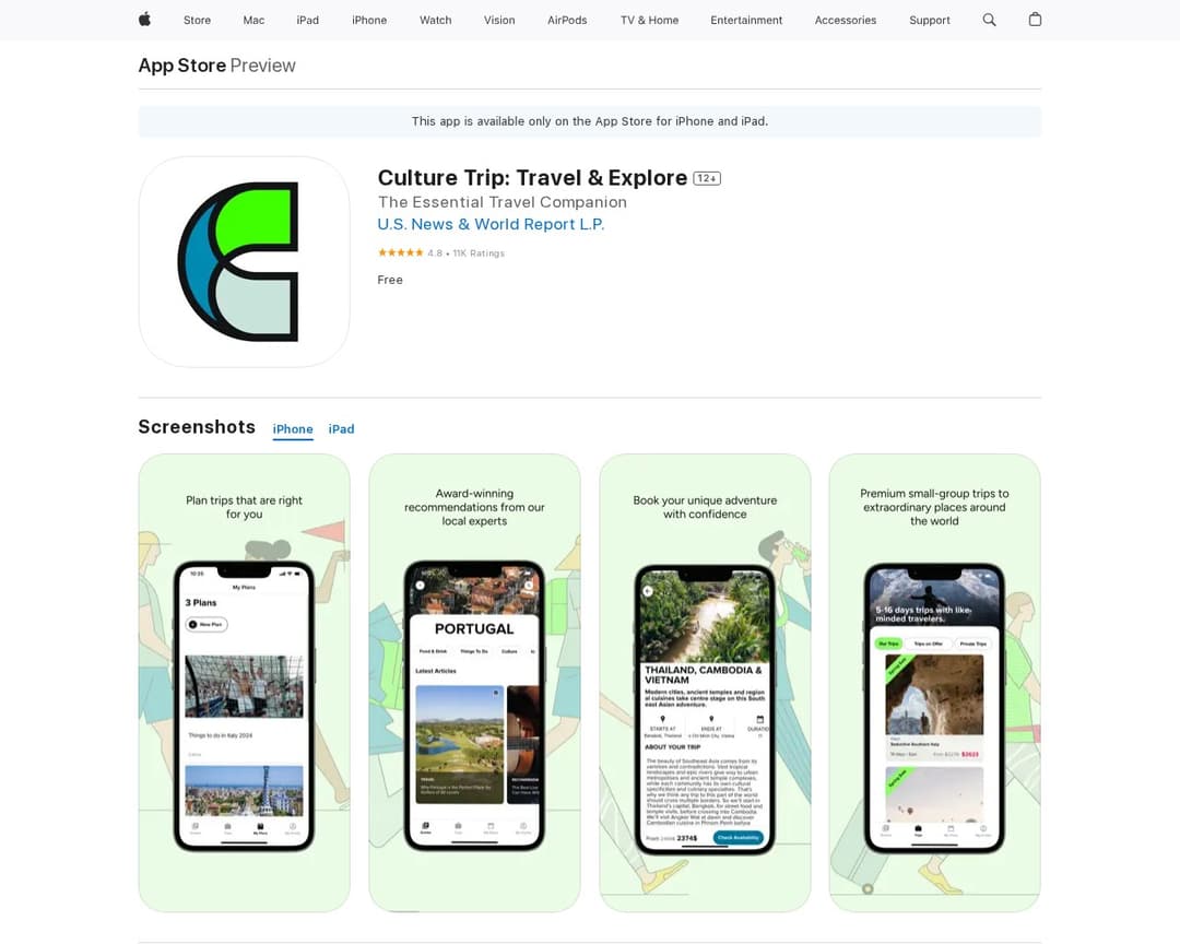 Culture Trip: Travel & Explore