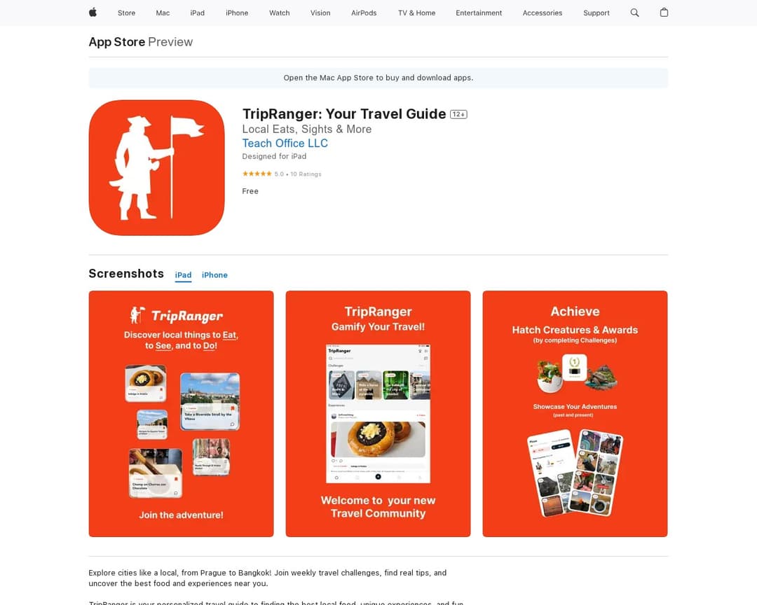 TripRanger: Gamify Travel