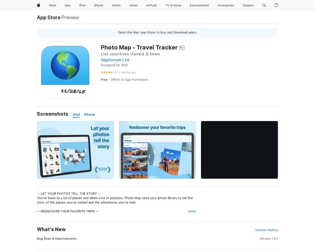Photo Map - Travel Tracker