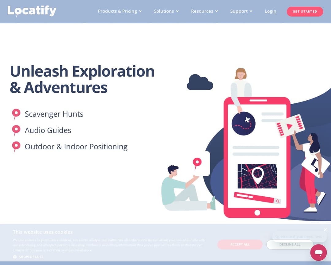 Locatify Digital Scavenger Hunts, Audio Guides & Apps