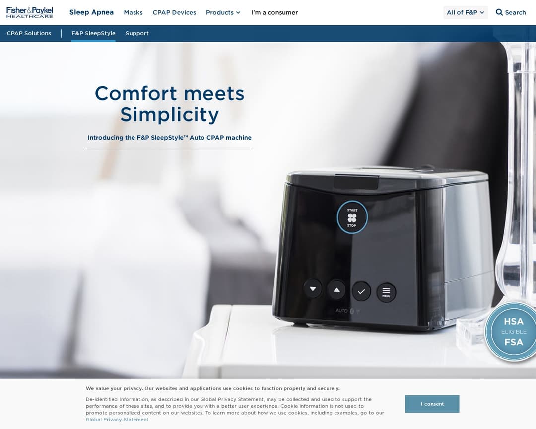 Fisher & Paykel SleepStyle App