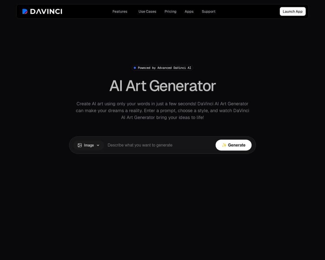 DaVinci - AI Art Generator