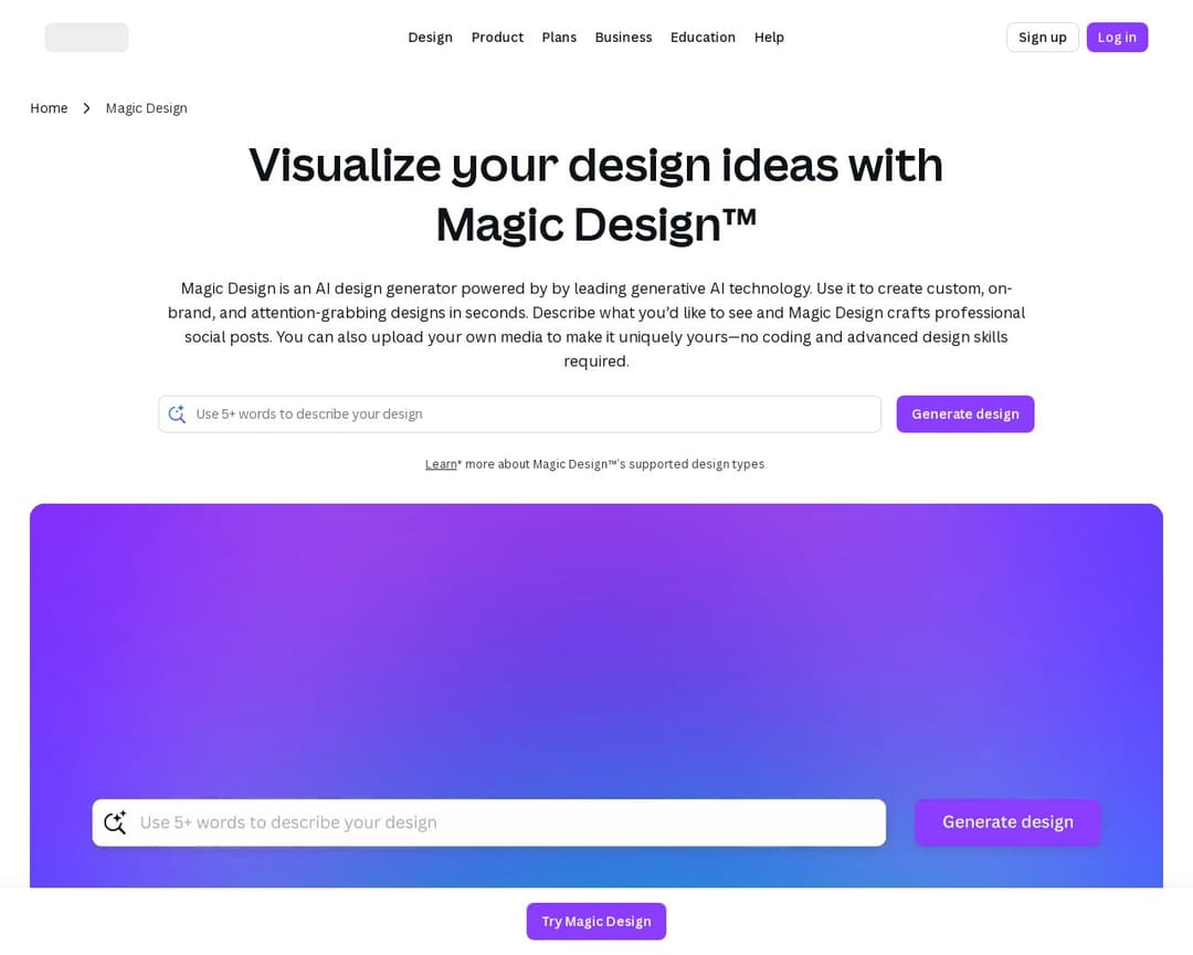 Magic Design™: Free Online AI Design Tool
