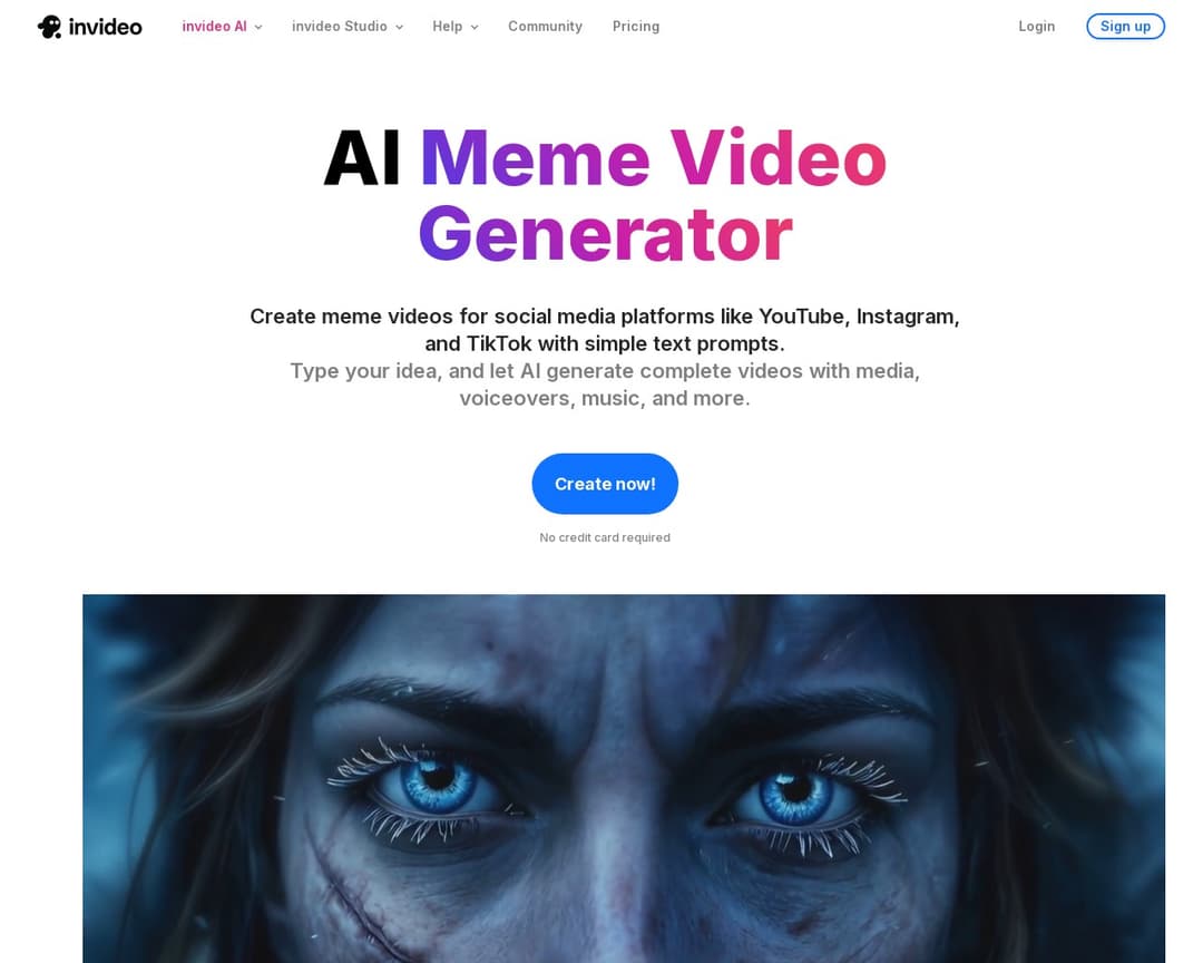 invideo AI Meme Video Generator