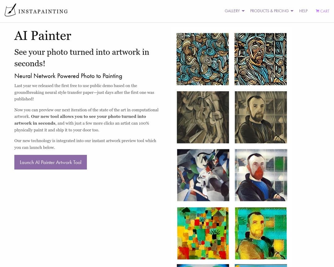Instapainting AI Painter