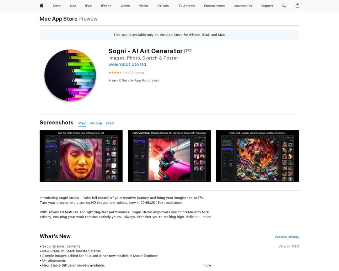 Sogni - AI Art Generator