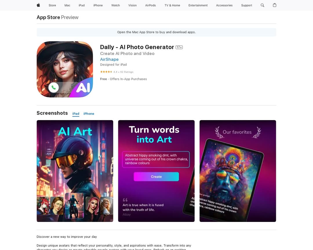 Dally - AI Photo Generator