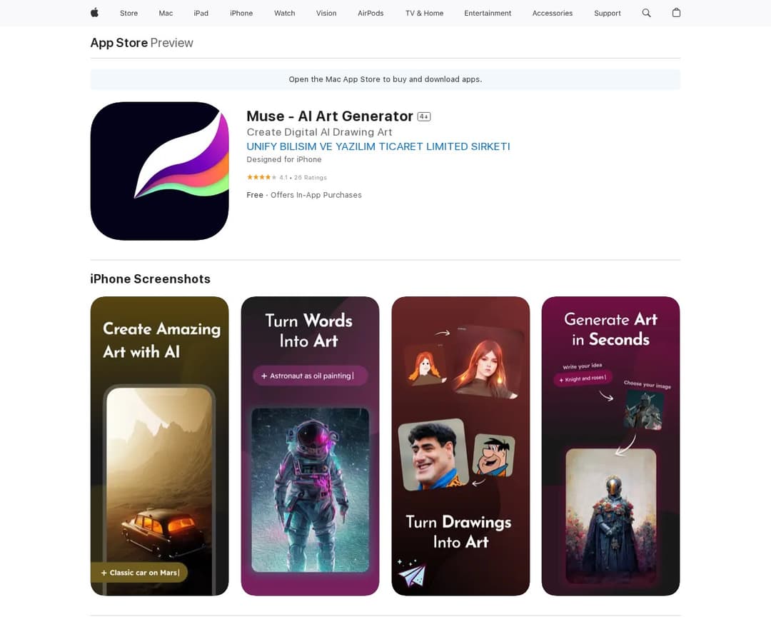 Muse - AI Art Generator