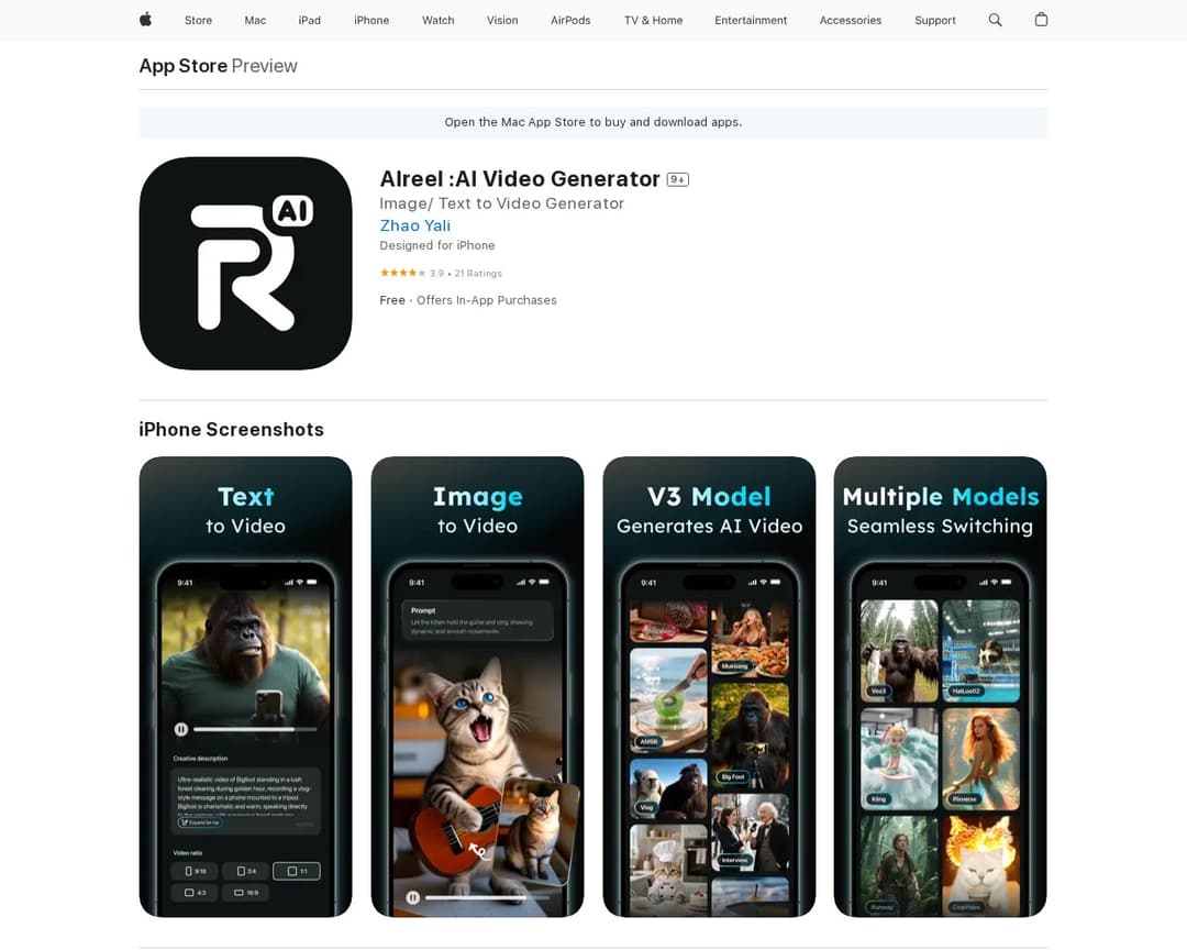 AIreel :AI Video Generator