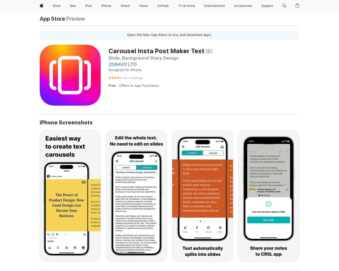 Carousel Insta Post Maker Text