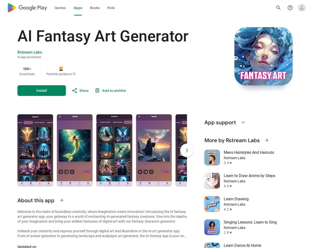 AI Fantasy Art Generator