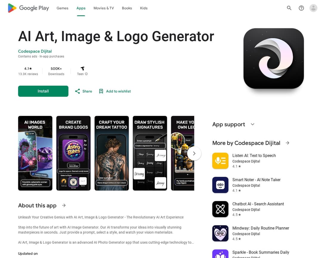 AI Art, Image & Logo Generator