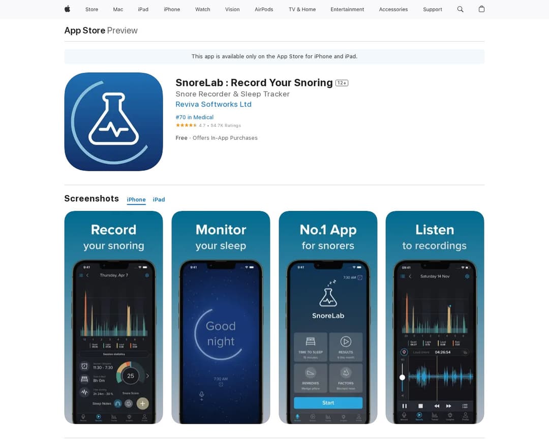 SnoreLab : Record Your Snoring