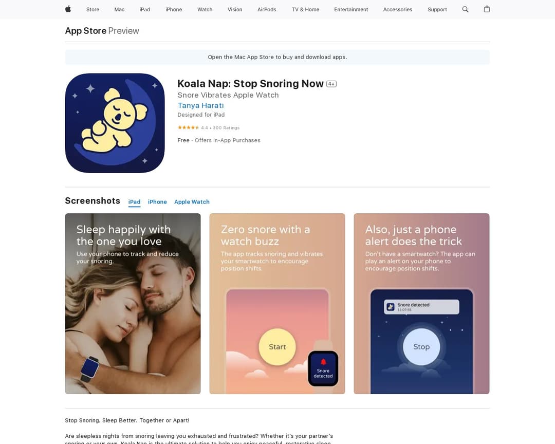 Koala Nap: Stop Snoring Now