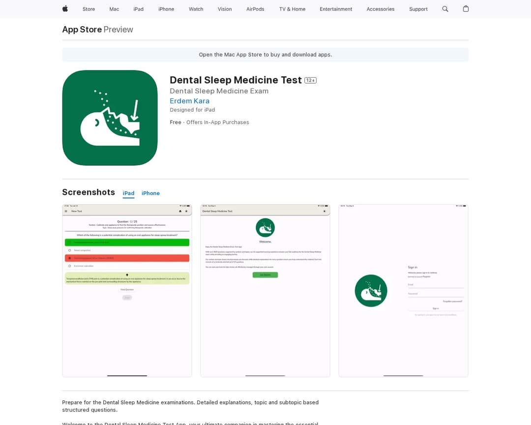 Dental Sleep Medicine Test