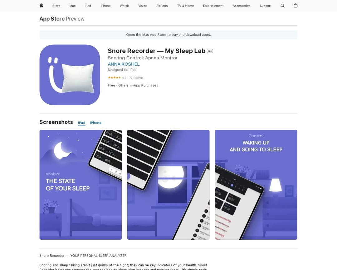 Snore Recorder β My Sleep Lab
