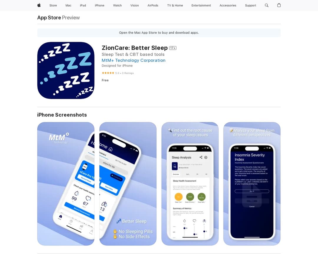 ZionCare: Better Sleep