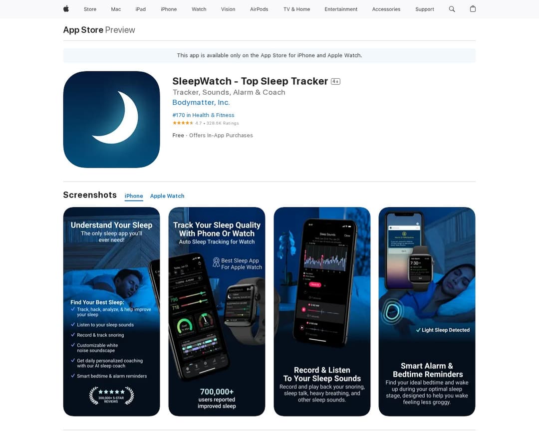 SleepWatch - Top Sleep Tracker