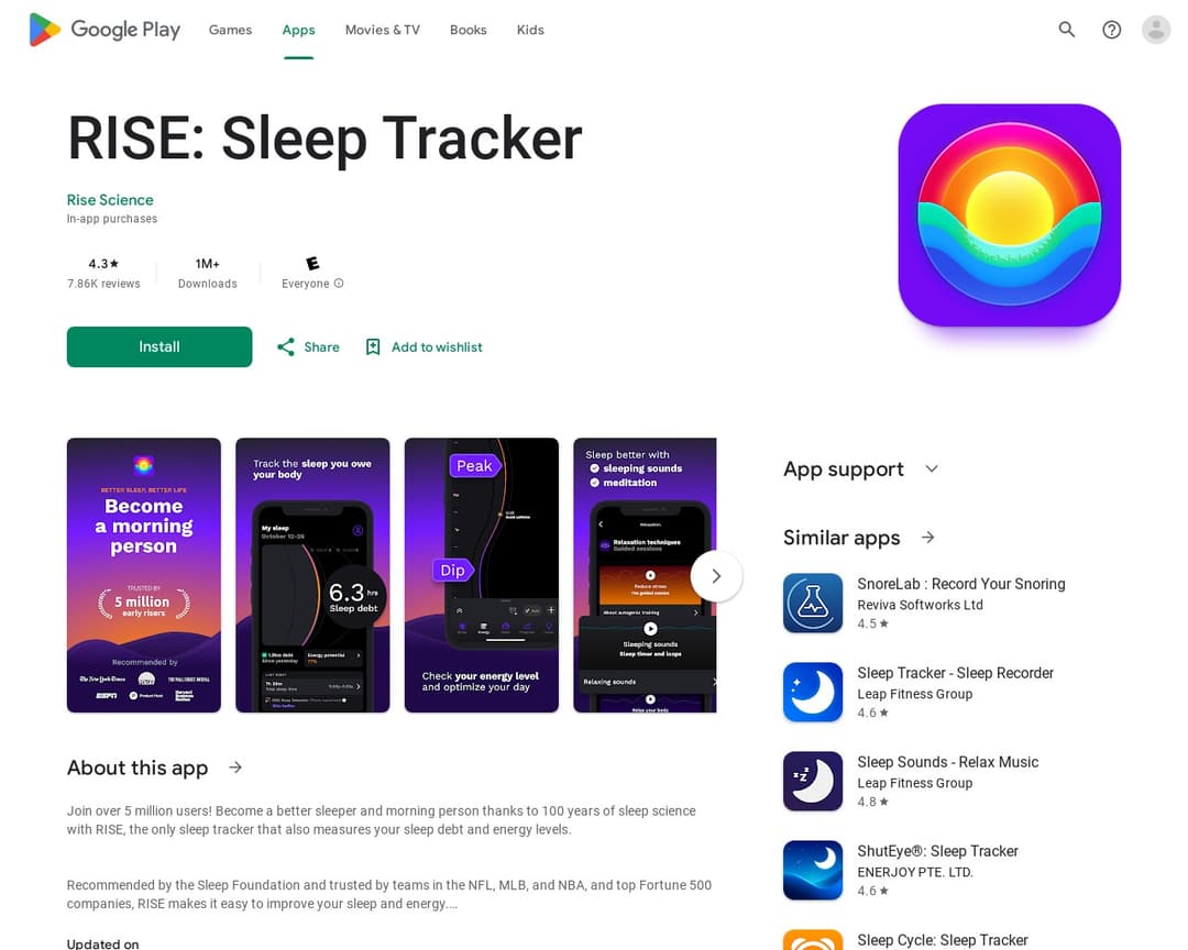 RISE: Sleep Tracker