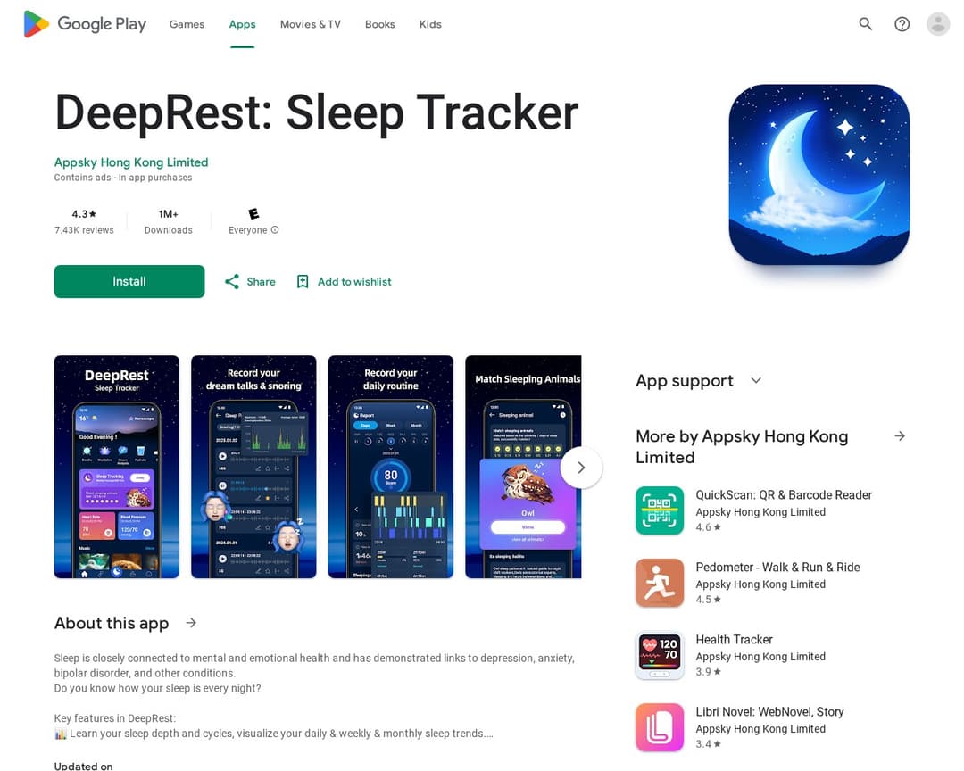 DeepRest: Sleep Tracker