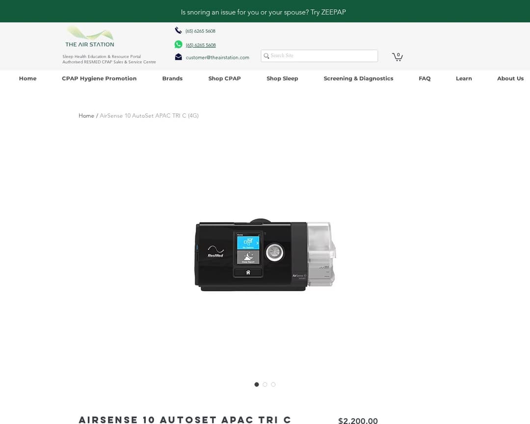 ResMed AirSense 10 AutoSet