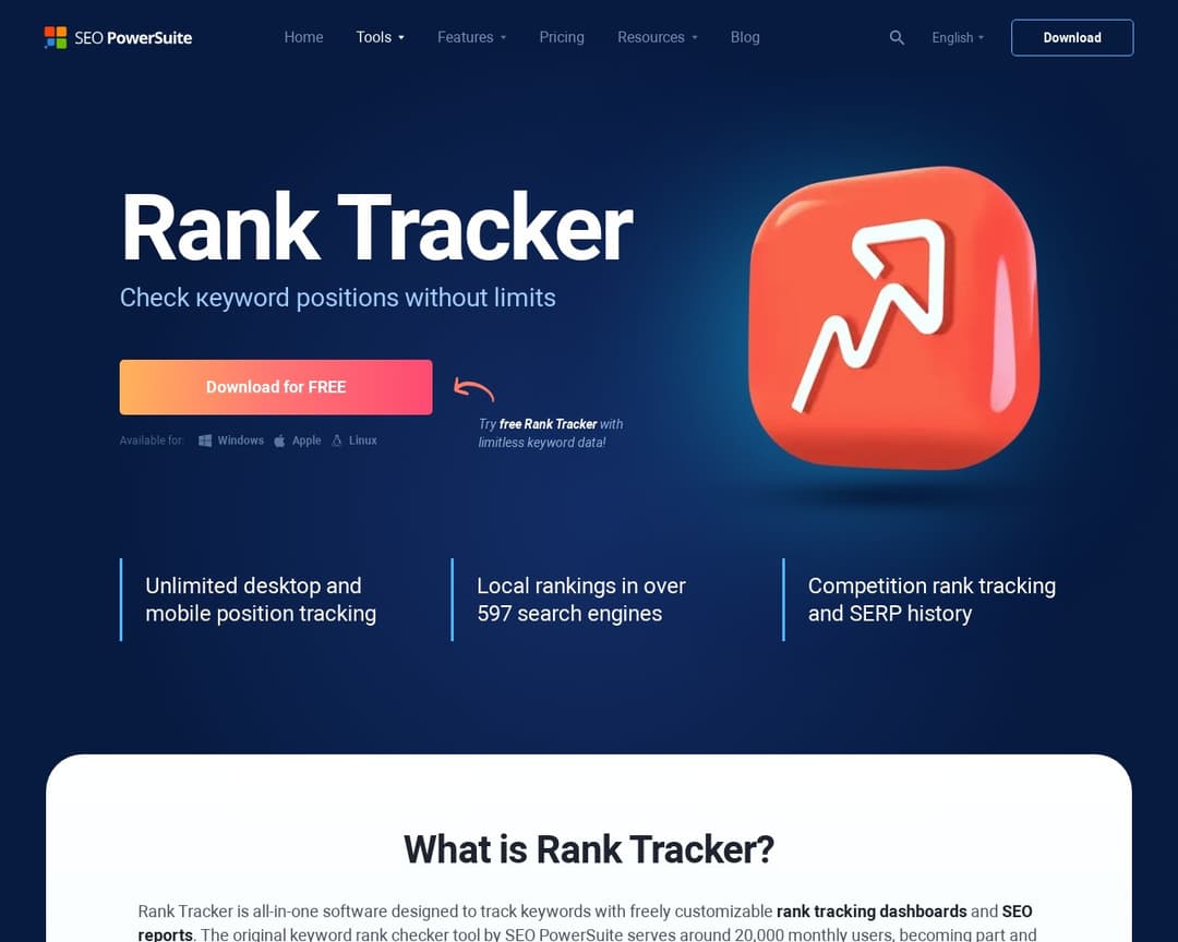 Rank Tracker (by SEO PowerSuite)