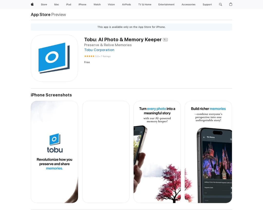 Tobu: AI Photo & Memory Keeper