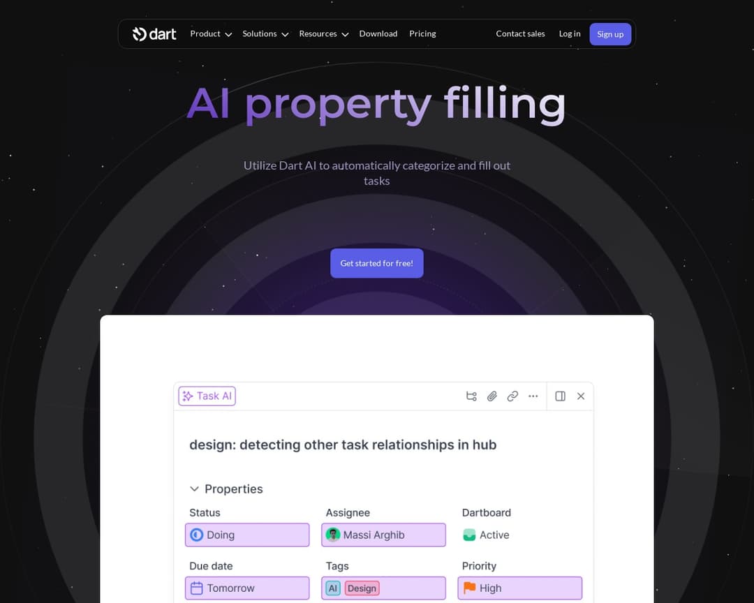 AI property filling