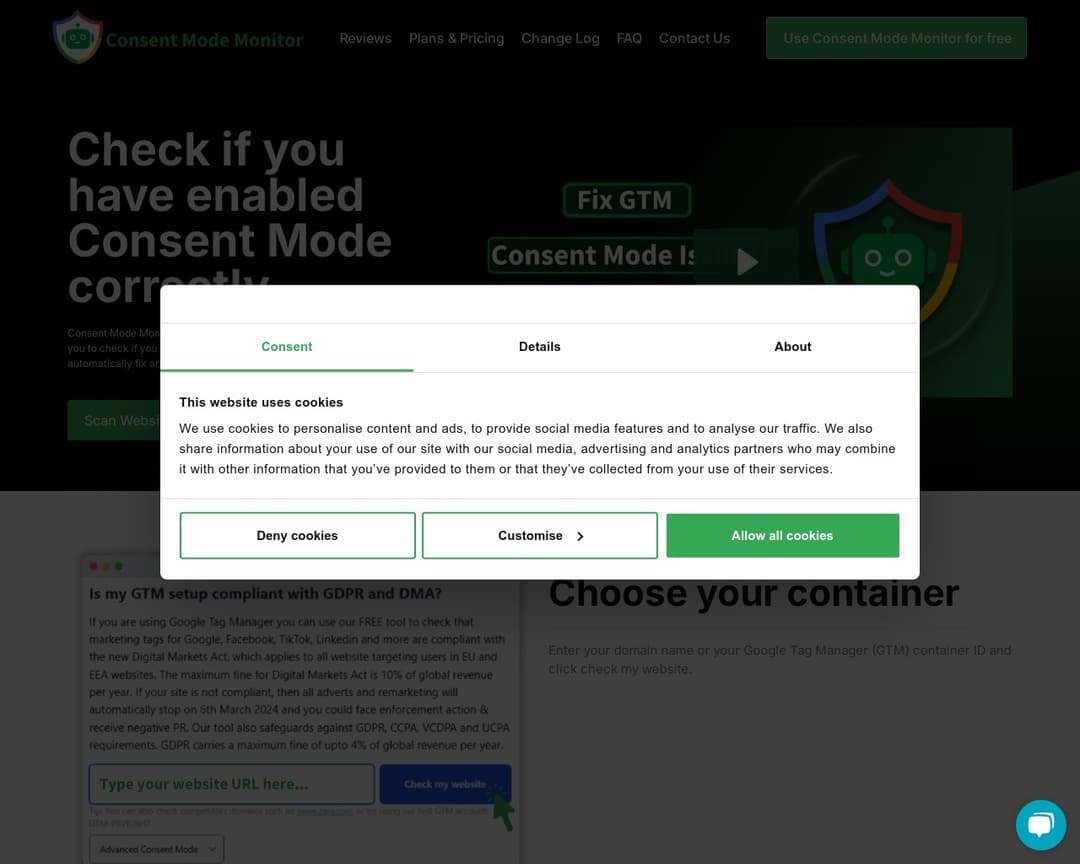Consent Mode Monitor