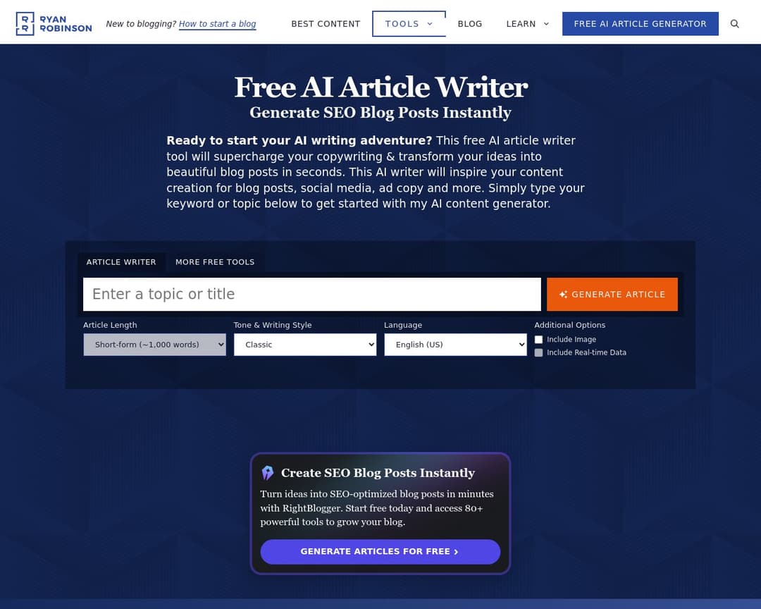AI Article Writer