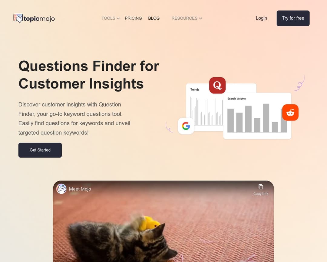 TopicMojo Question Finder