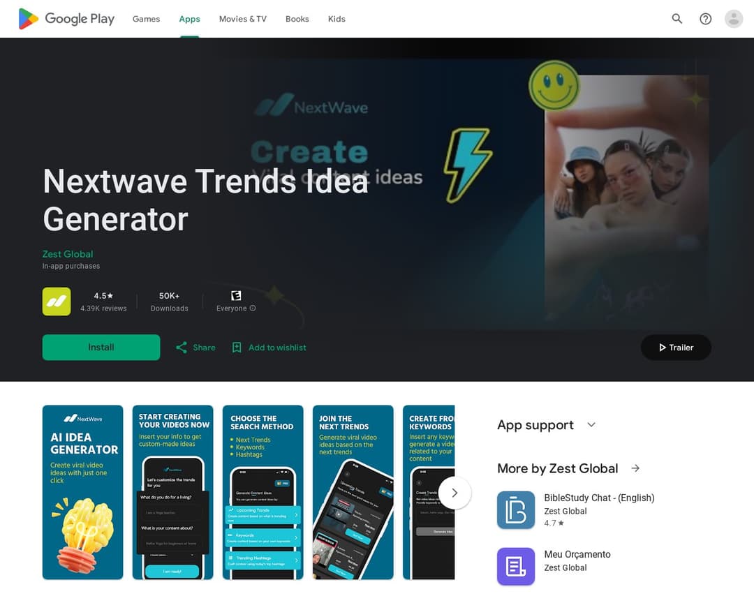 Nextwave Trends Idea Generator