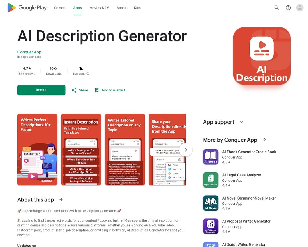 AI Description Generator