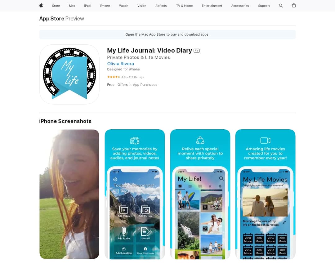 My Life Journal: Video Diary