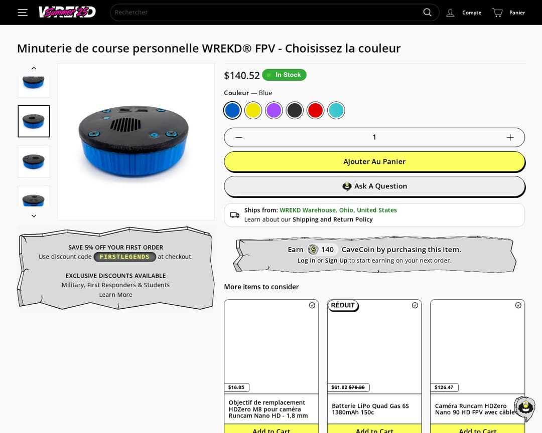 WREKD Solo FPV Lap Timer
