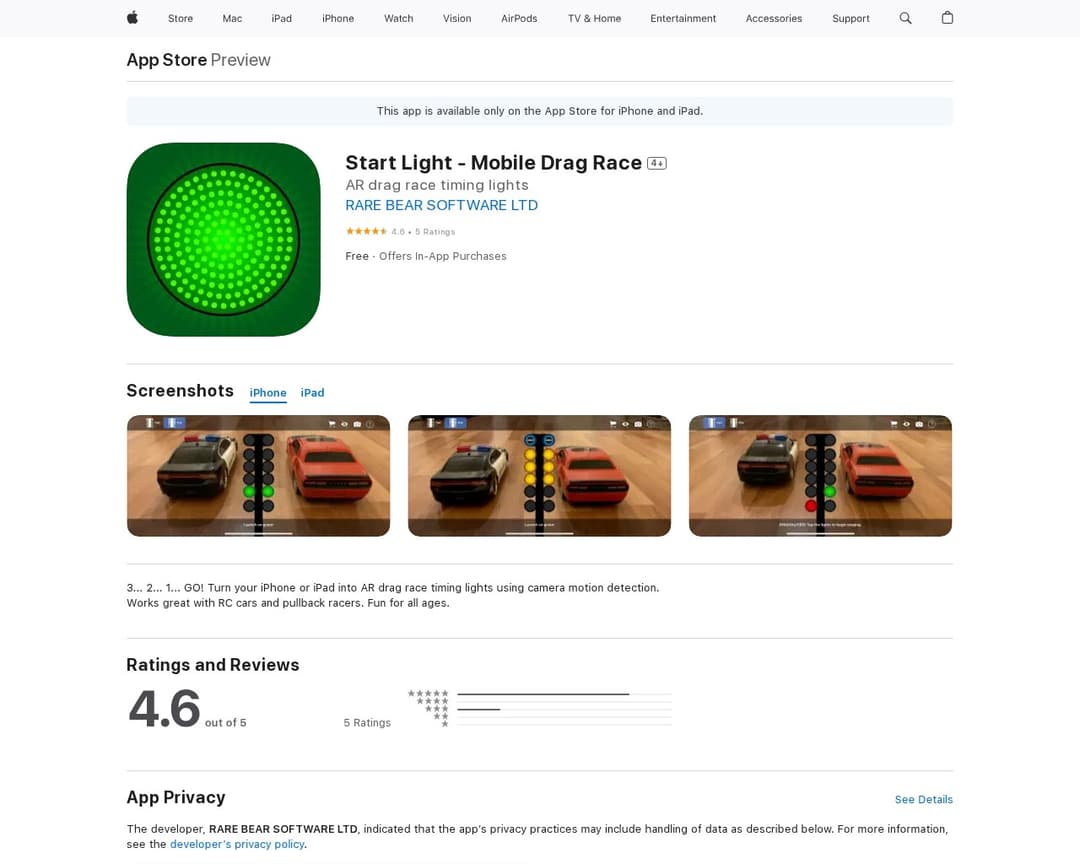 Start Light - Mobile Drag Race