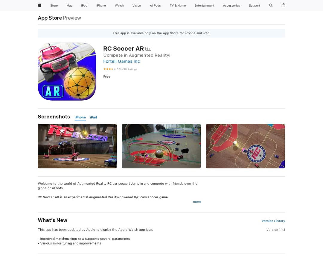 RC Soccer AR