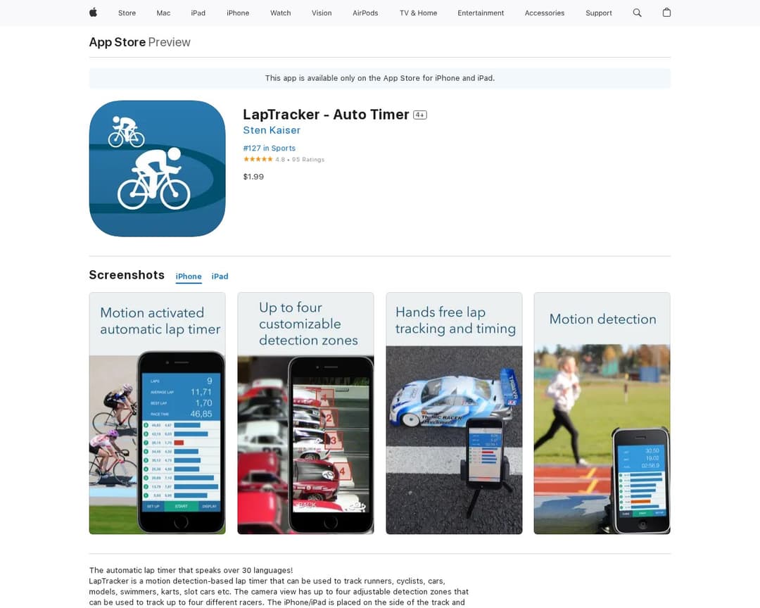 LapTracker - Auto Timer