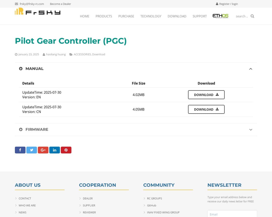 Pilot Gear Controller (PGC)