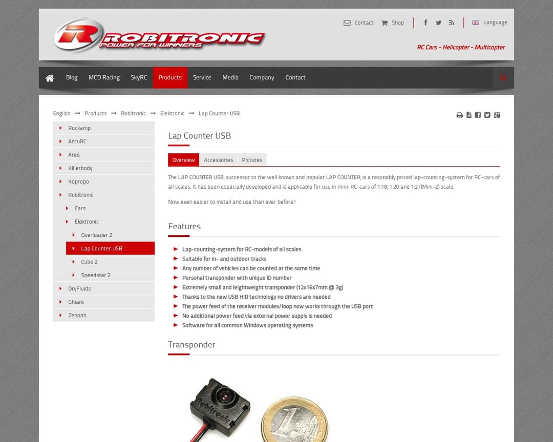 Robitronic Lap Counter USB