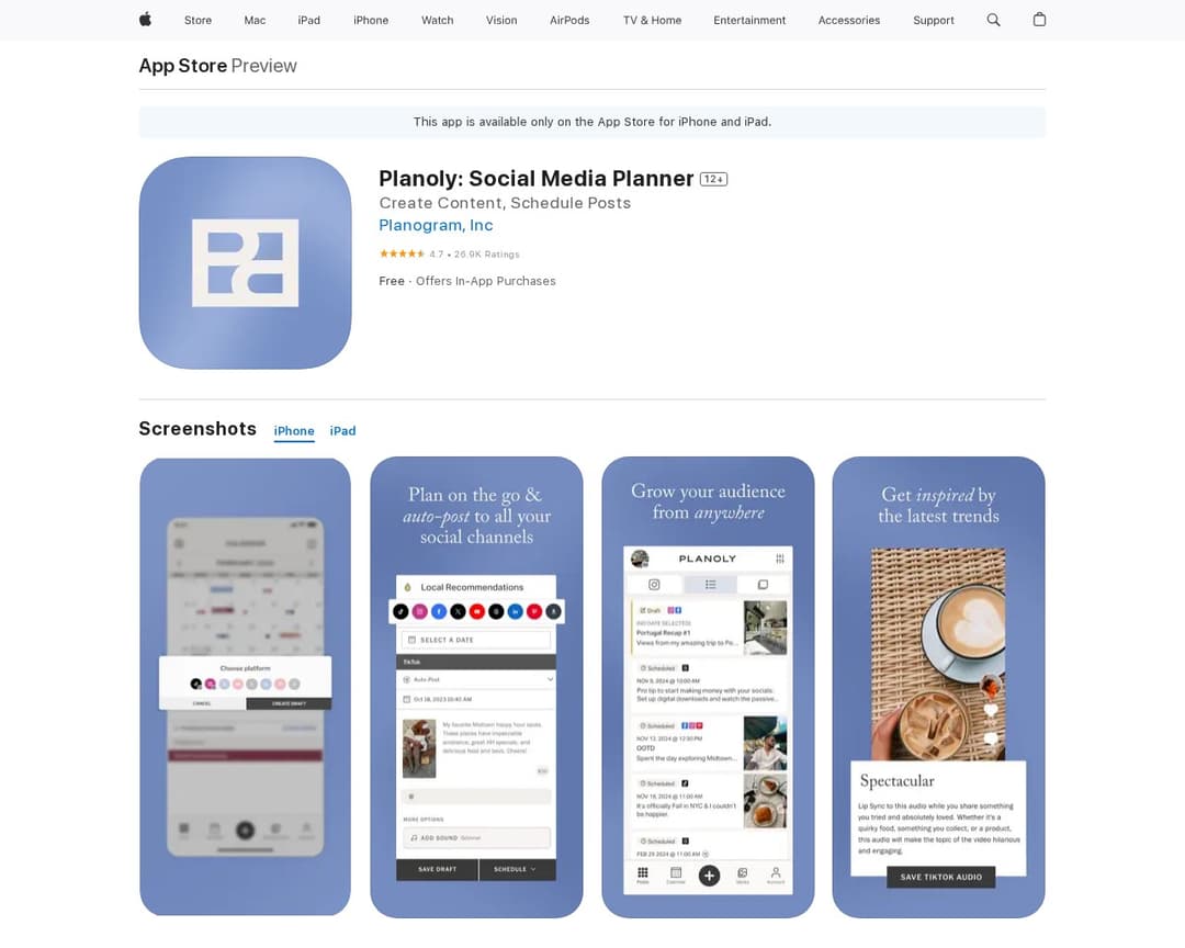 Planoly: Social Media Planner