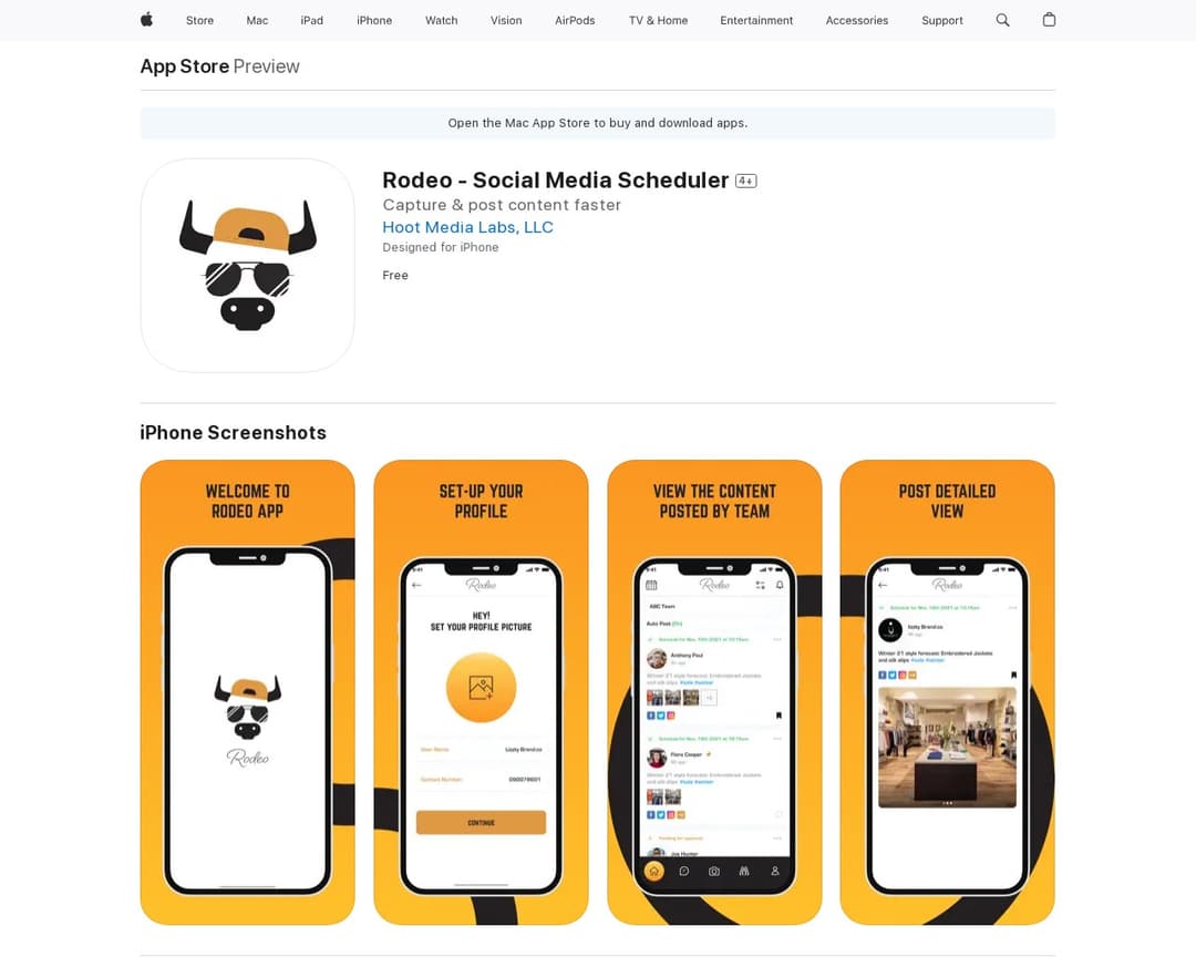 Rodeo - Social Media Scheduler